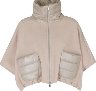 Herno New Chantilly Short Striped Quilted Wool-Blend Coat