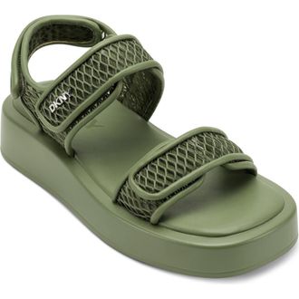 DKNY Owyn Platform Sandal in Green at Nordstrom, Size 6.5