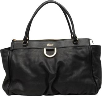 Gucci Pre-owned Abbey D Ring Tote - Dames - Vintage Shopper - Zwart - ONE Size - Leer - Vintage