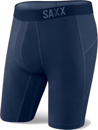 Saxx Mens Thermoflyte Long Leg Boxer Brief In Navy
