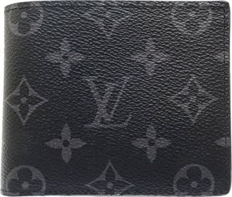 Louis Vuitton Monogram Eclipse Noir Monogram Eclipse Wallet (Bi-Fold) (Pre-Owned)