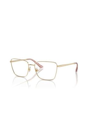 Jimmy Choo London 55mm Rectangle optical glasses in Gold at Nordstrom