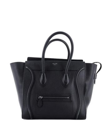 Celine Luggage Bag Grainy Leather Mini tote bag - Black
