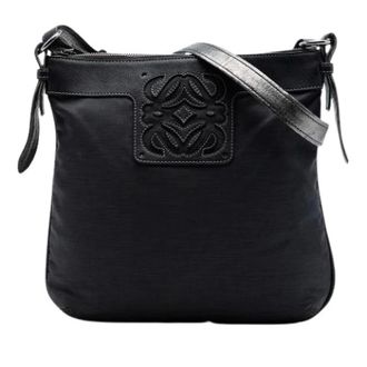 Loewe Pre-owned Cross Body Bags, female, Black, Size: ONE SIZE Pre-owned Nylon Crossbody Bag