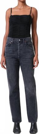 A Gold E 90s Pinch Waist Straight Leg Jean In Hitch