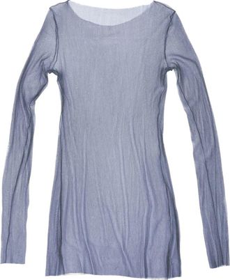 Cortana T de Tul - Dames - Longsleeves - Blauw - M - Tule - Tops
