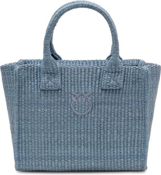 Pinko Beach Shopper Mini - Dames - Shoppers - Blauw - ONE Size - Tassen