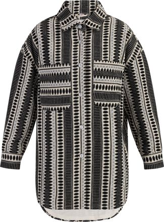 Izia Overhemd jasje Dames zwart en wit