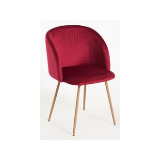 Regalos Miguel Sillas Comedor - Silla Velt Terciopelo - Rojo