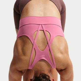 Nike Womens Zenvy Light-Support Padded Longline Sports Bra in Pink | IB9861-641