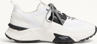 Valentino Garavani True Act Low Top Trainer In Mesh And Rubberised Fabric