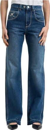 Isabel Marant Jeans, Dames, Blauw, 2Xs, Katoen, Jeyda Wide Jeans