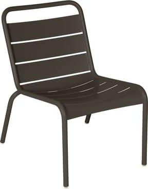 Fermob Lounge chair Luxembourg - Brown - Aluminium - Designer Frédéric Sofia