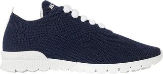 Kiton Cashmere Sneakers Donkerblauw Knit - Dames - Sneakers - Blauw - 37 EU - Kasjmier - Schoenen