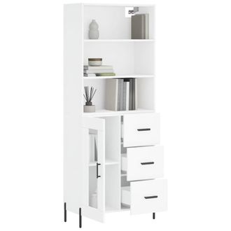 Berkfield Home Highboard White 69.5x34x180 cm Engineered Wood