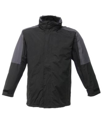 Regatta Mens Defender III 3-in-1 Waterproof Windproof Jacket / Performance (Black/Seal Grey) - Size X-Large