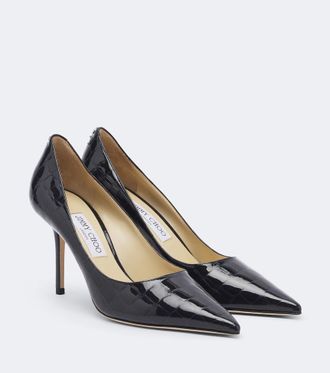 Jimmy Choo London Salones Love de piel grabada