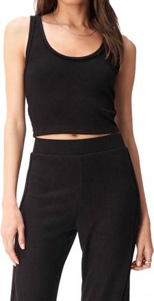 Bloomingdale's Porta Seamed Rib Tank In Black