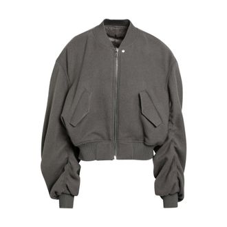 Rick Owens Heren, Jassen, Grijs, Maat: M Katoen