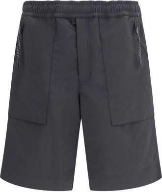 Moncler Zwarte Polyester Bermuda Shorts