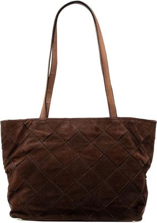 Bottega Veneta Pre-owned Bottega Veneta Suede Intrecciato Tote JRNPXDMYGN8O9AB2