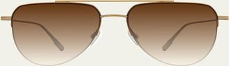 Barton Perreira McNair 55mm Titanium Aviator Sunglasses