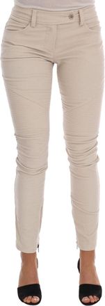 Ermanno Scervino Katoenen Broek Met Rits in Bikerstijl