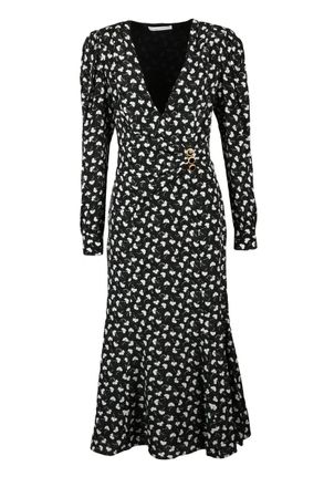 Alessandra Rich Long Mermaid Dress - Black/White