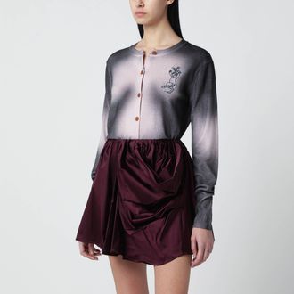 Vivienne Westwood Pink/black d&eacute;grad&eacute;-effect cardigan