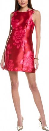 Hutch Chesca Dress In Red Sketched Spacious Rose