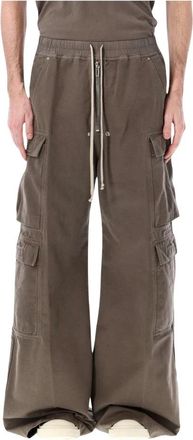 Rick Owens Double Cargo Jumbo Belas Pants - Heren - Wijde Broeken - Bruin - M - Katoen - Broeken