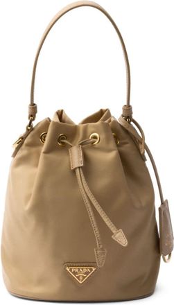 Prada Re-Edition 1978 bucket bag - women - Leather/Nylon - OS - Neutrals