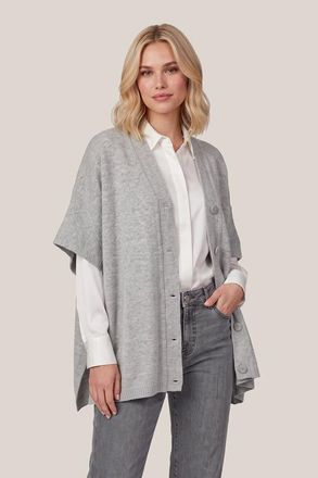 Mart Visser Ayla Lurex Poncho Grijs / Zilver