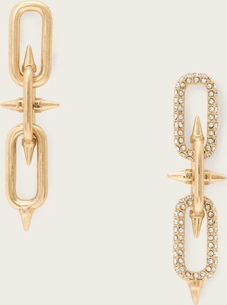 AllSaints Brass Laio Spike Link Earrings, Size: One Size
