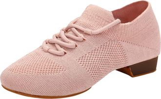 Generic Sparkling Dance Shoes for Women UK Ladies Ballroom Dancing Shoes Low Heels Closed Toe Sequin Footwear Salsa Tango Paillette Shoe for Performance Pract