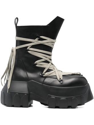 Rick Owens Megalaced Mega Tractor boots - Black