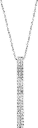 Effy Sterling Silver Diamond Bar Pendant Necklace at Nordstrom Rack, Size 18