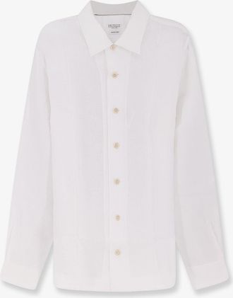 Brunello Cucinelli Camicia Easy Fit in lino - BRUNELLO CUCINELLI - gender_Man