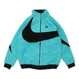 Nike Big Swoosh Reversible Boa Jacket (Asia Sizing) Jade Black BQ6546-301
