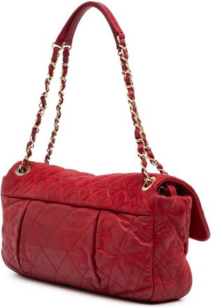 Chanel Hobo Bags - 2011 Large Iridescent Calfskin Chic Quilt Flap - Gr. unisize - in Rot - für Damen