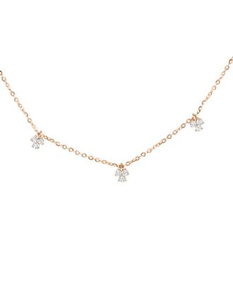 Diana M. Jewels Fine Jewelry 14K Rose Gold 0.53 Ct. Tw. Diamond Necklace