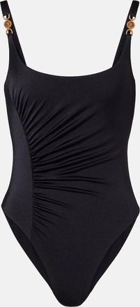 Versace Medusa 95 gathered swimsuit
