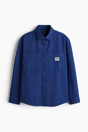H&M Canvas-Overshirt in Oversized Fit - Blue