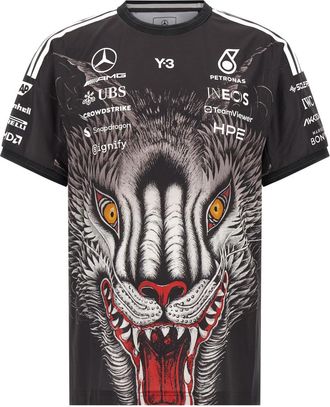 Yohji Yamamoto BlackY-3 X Mercedes AMG PETRONAS T-shirt