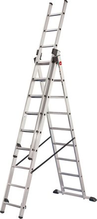 Hailo Profistep Escalera De Aluminio Antideslizante Plateada