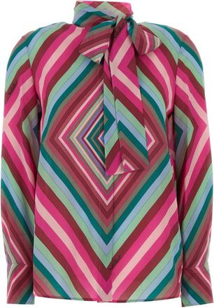 Valentino Garavani Multicolor Printed Crepe Shirt