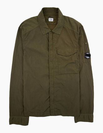 C.P. Company Mens Cp Company Chrome R Pocket Overshirt Khaki 683 - Tan - Size: 38/Regular