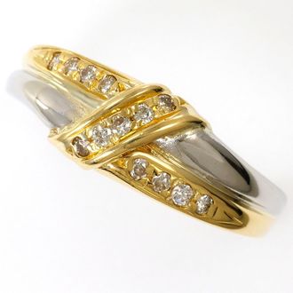 C&A Platinum Yellow Gold Yellow Gold (18K) Platinum 850 Band Ring (Pre-Owned)