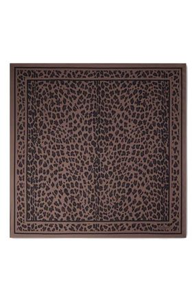 Mulberry Square Scarf - Leopard in Ebony at Nordstrom