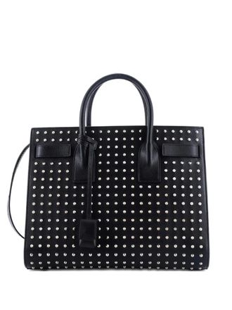 Saint Laurent Sac de Jour Bag Studded Leather Small tote bag - Black